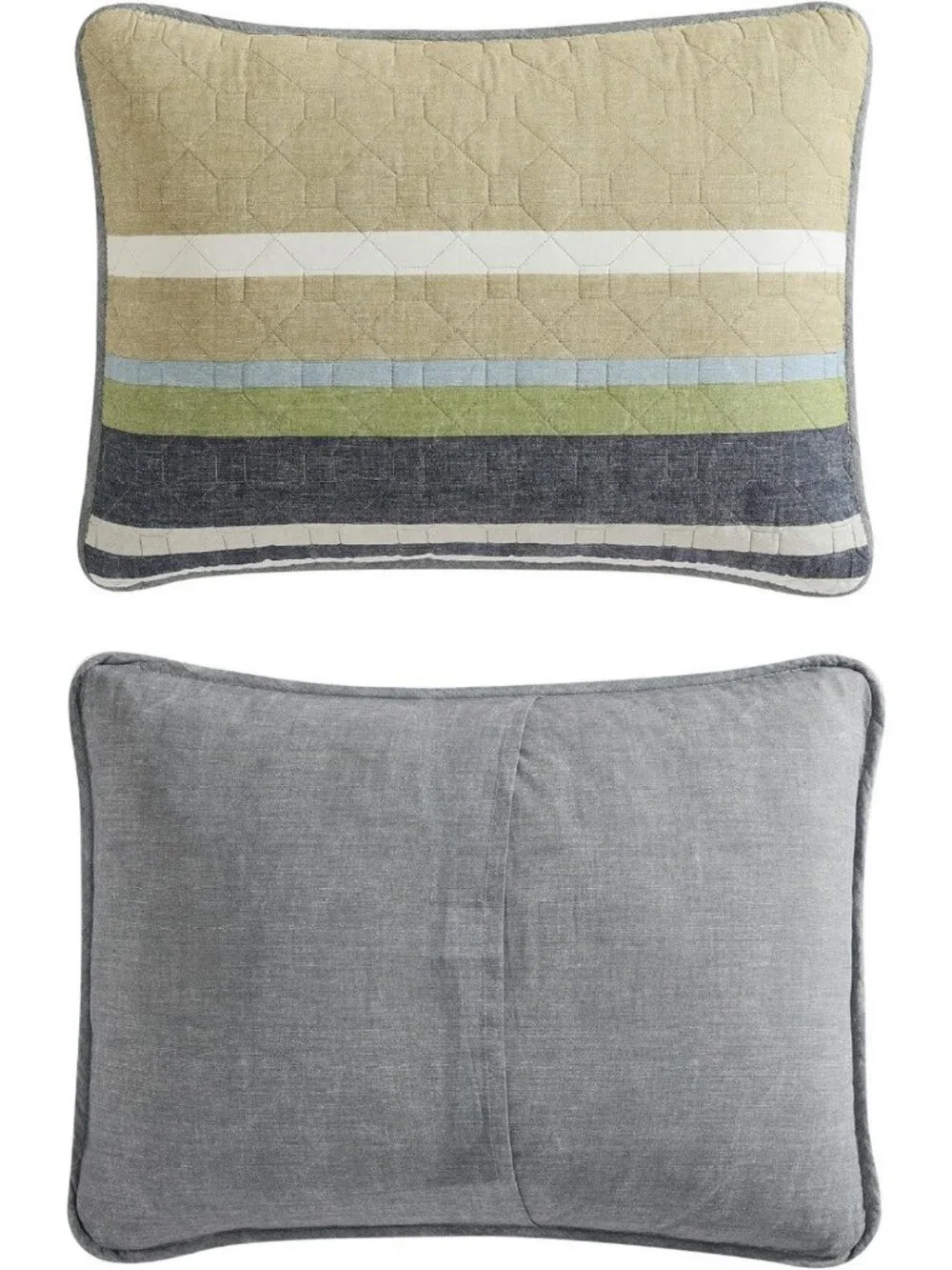 Reversible Cotton Quilt Set with Shams, Lightweight All-Season Bedding, King